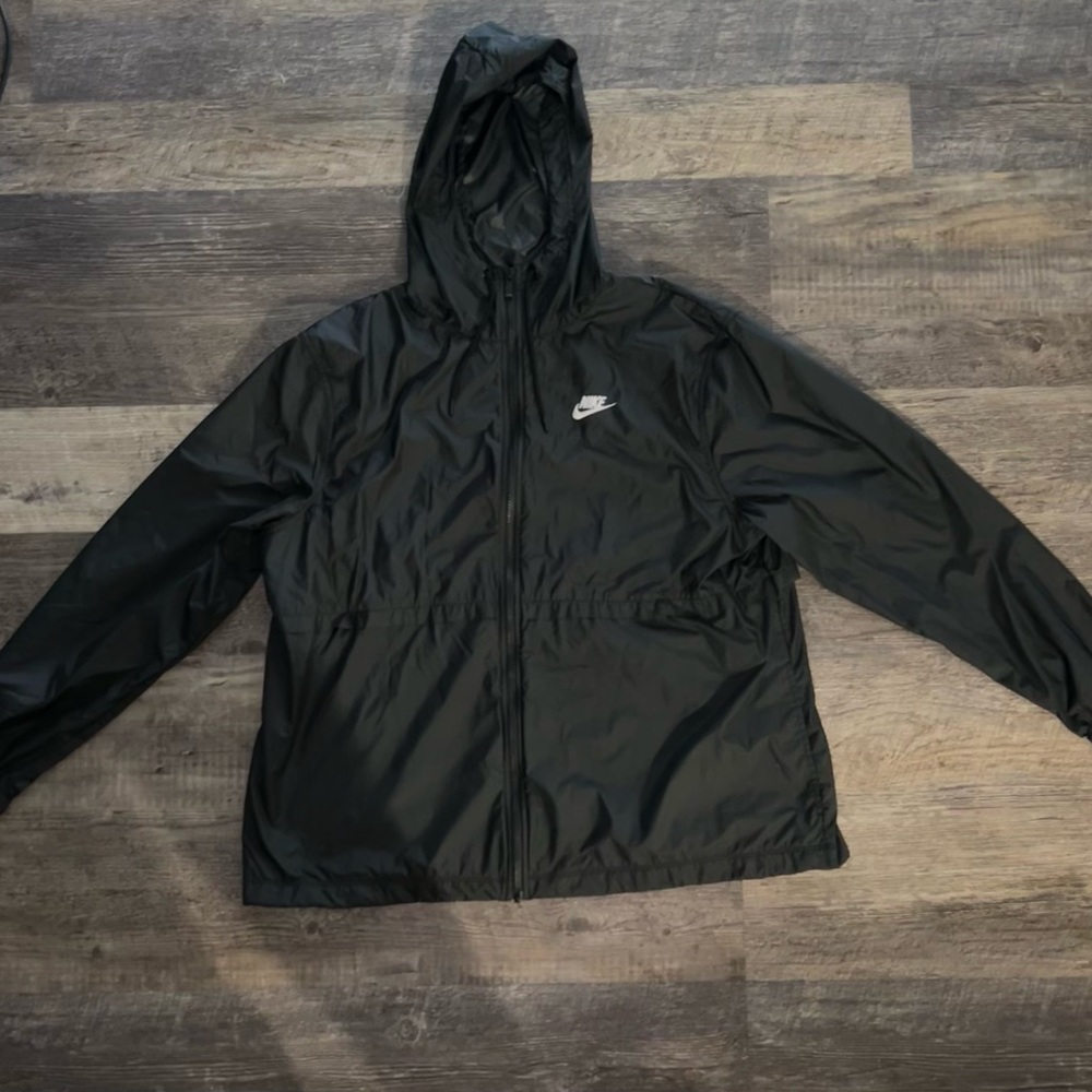 Nike Black Hooded Windbreaker